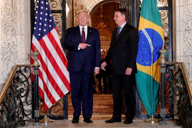 Trump e Bolsonaro na Flórida, EUA - 07/03/2020