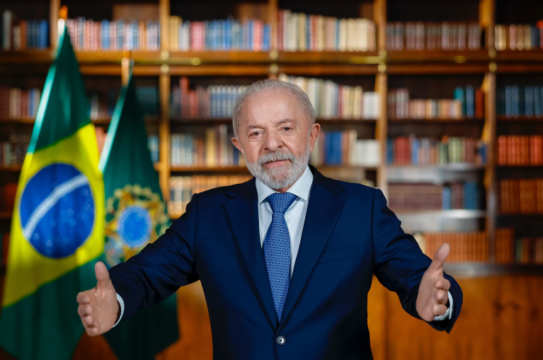 O presidente Luiz Inácio Lula da Silva, em pronunciamento à Nação - 17/07/2025