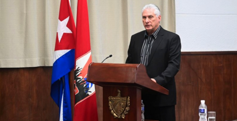Presidente de Cuba Miguel Díaz-Canel