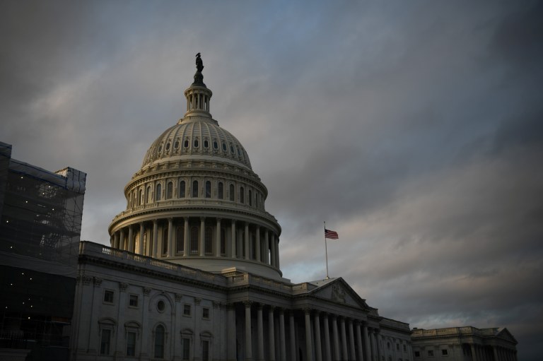 Vista do Capitólio em Washington