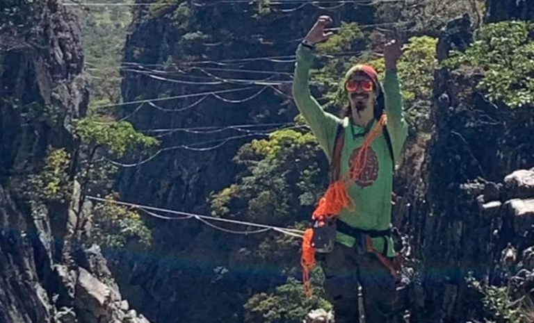 Gustavo Guimarães morreu após sofrer uma queda enquanto praticava highline