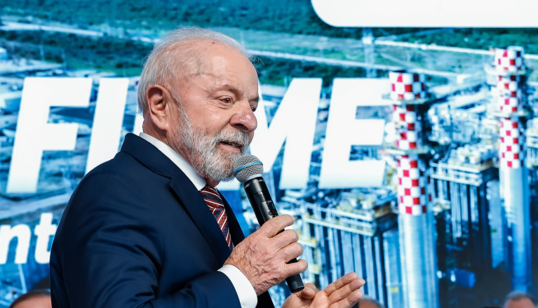 Presidente Luiz Inácio Lula da Silva durante a cerimônia de Inauguração da Usina Termelétrica GNA II, no Porto do Açu - Centro de visitantes do Porto do Açu - São João da Barra (RJ) - 28/07/2025