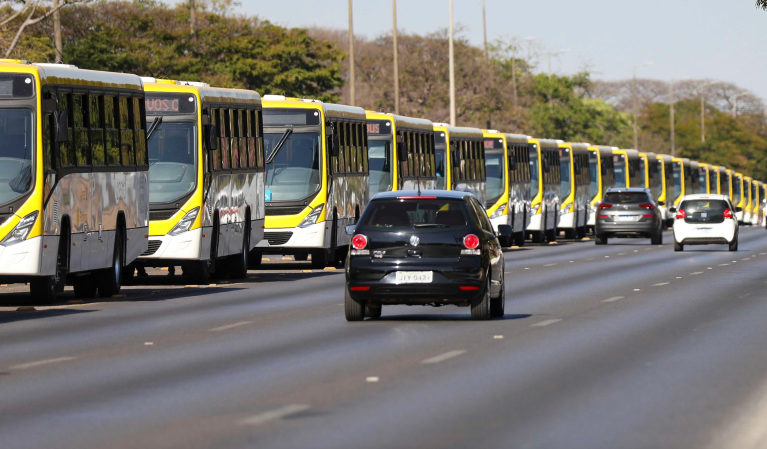 Nova frota de ônibus do GDF