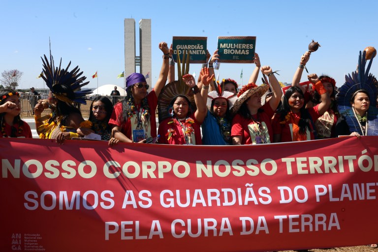 Brasília (DF), 07/08/2025 - Passeata "IV Marcha das Mulheres Indígenas"