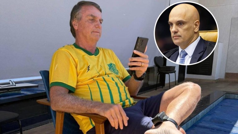 Jair Bolsonaro e Alexandre de Moraes