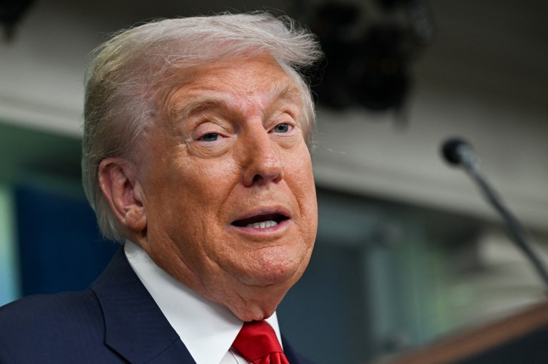 O presidente dos EUA, Donald Trump, na Casa Branca, em Washington, D.C. - 11/08/2025