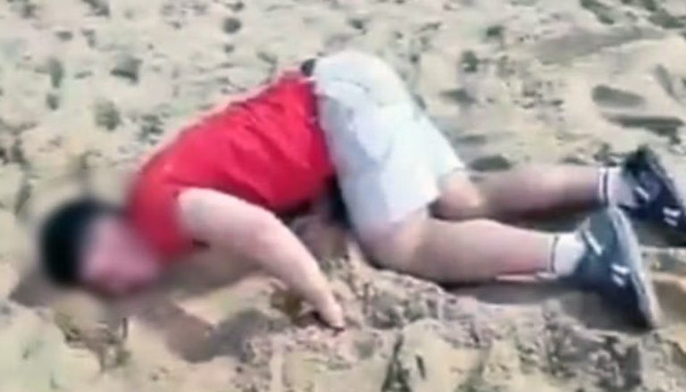 Turista após ser dopado cai na areia
