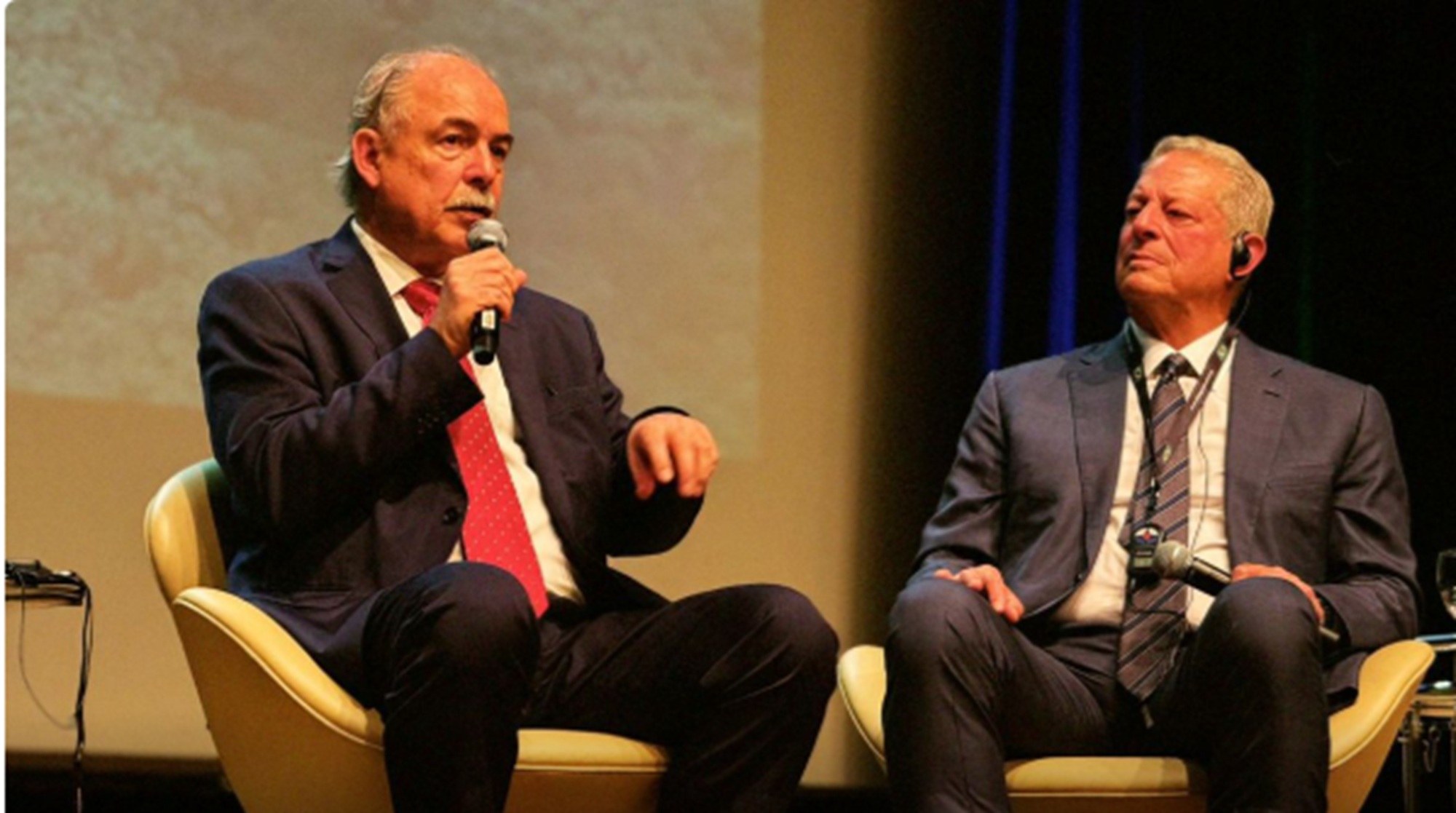 Mercadante ao lado de Al Gore