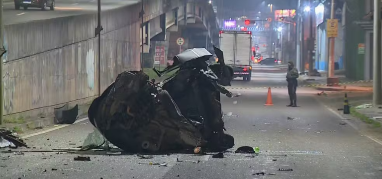Acidente na BR-116, em São Leopoldo (RS)