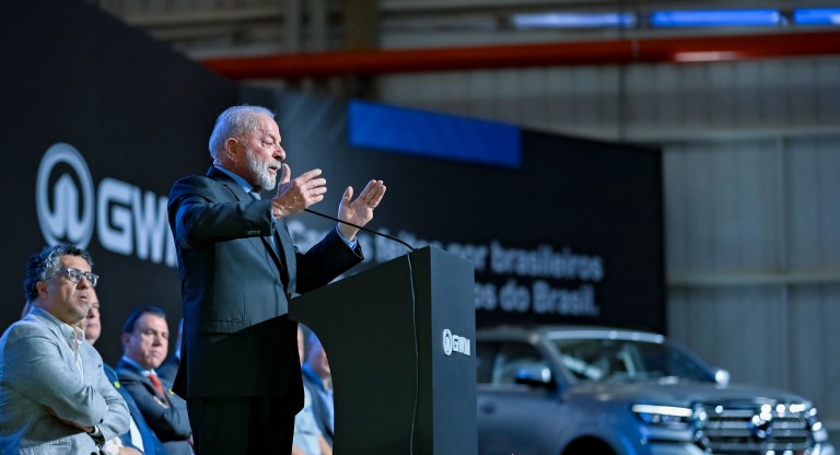 Lula na inauguração da GWM