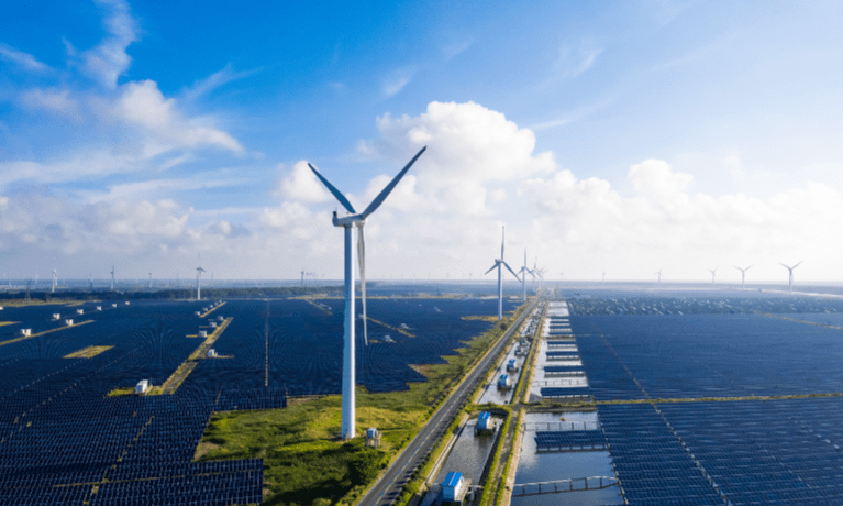 Energia eólica e solar na China