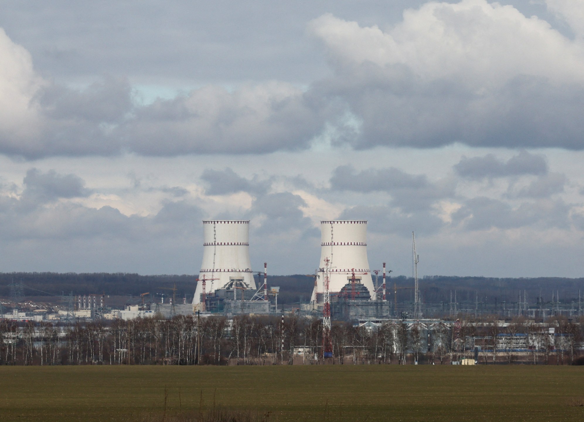 Usina Nuclear de Kursk (KNPP) vista da cidade de Kurchatov, na região de Kursk, Rússia - 19/03/2025