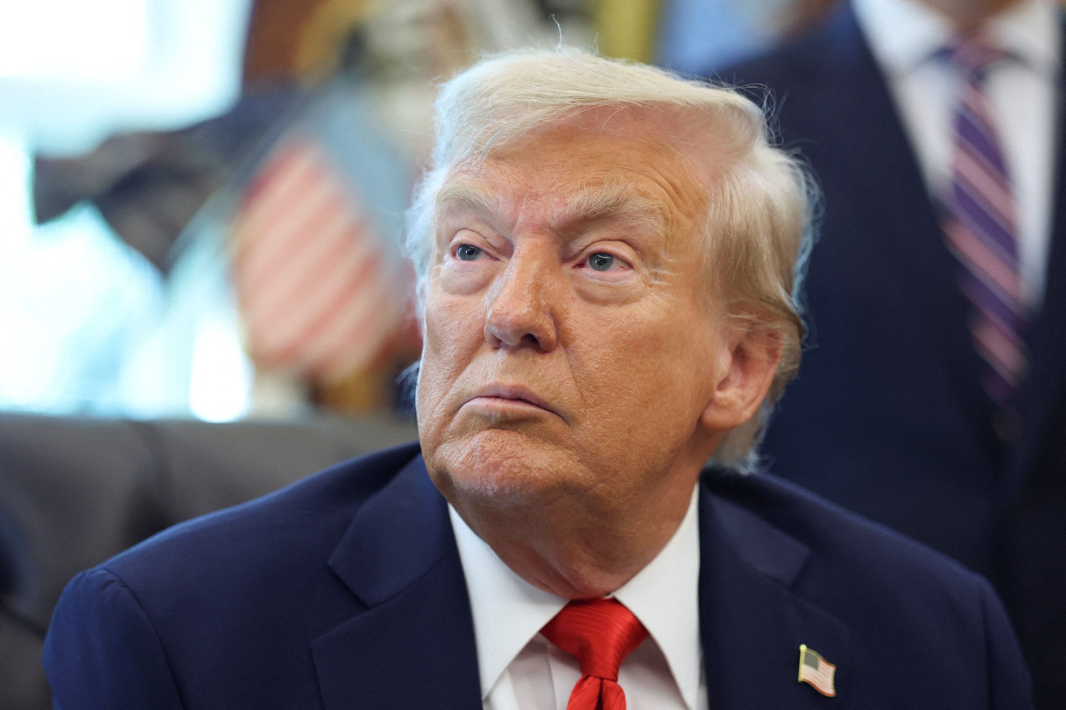 O presidente dos EUA, Donald Trump, na Casa Branca - 25/08/2025