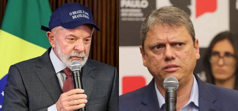 Lula e Tarcísio de Freitas