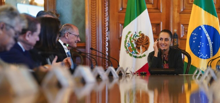Geraldo Alckmin e Claudia Sheinbaum