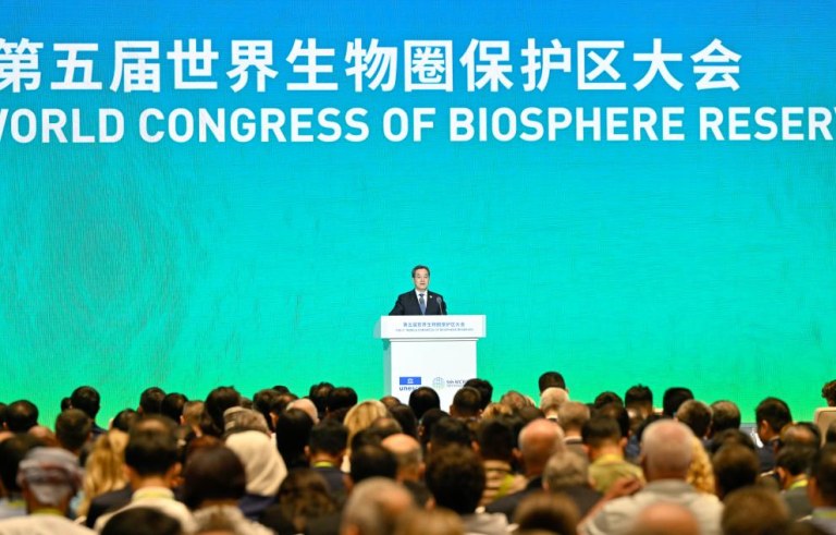 Vice-premiê chinês pede esforços conjuntos para fortalecer construção de reservas da biosfera
