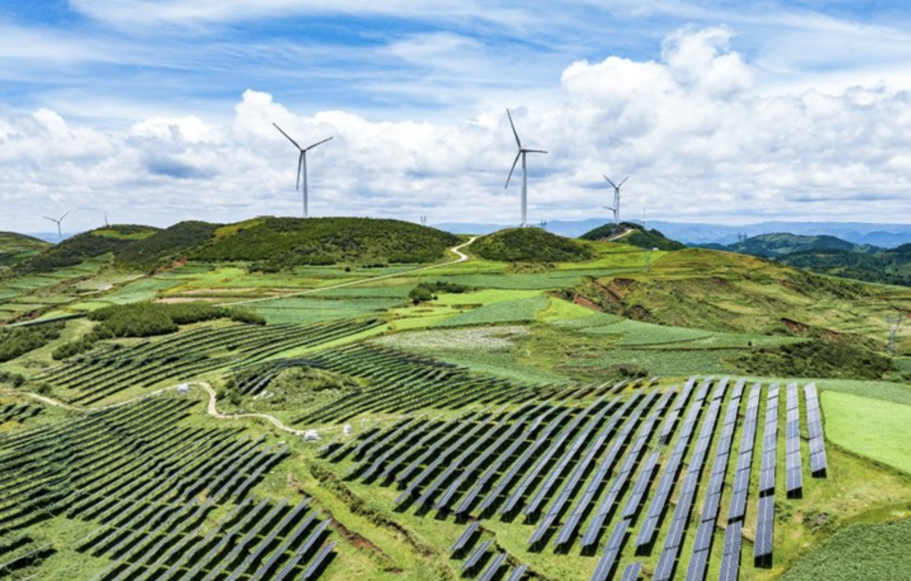 Energia eólica e solar na China