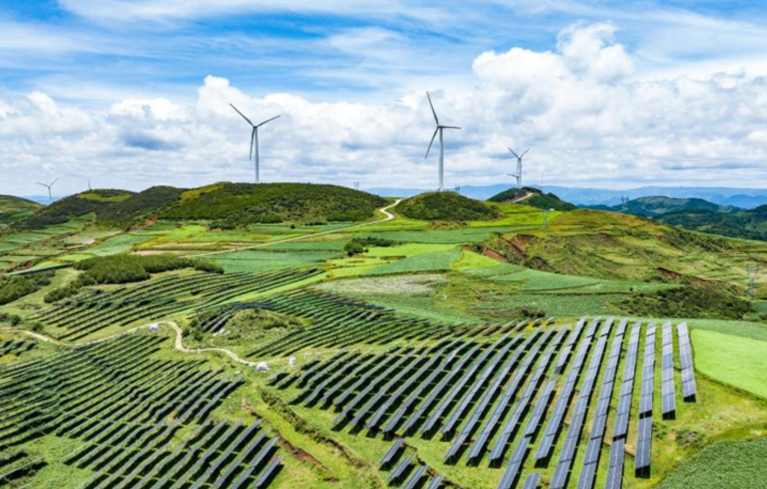 Energia eólica e solar na China