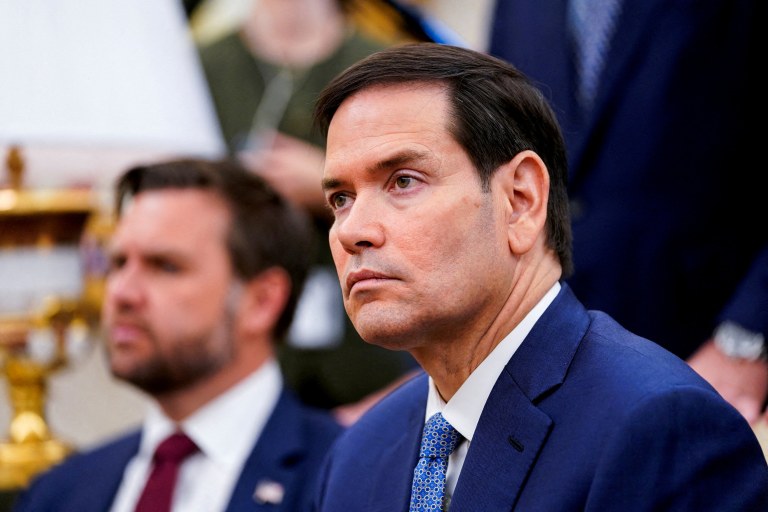O secretário de Estado dos EUA, Marco Rubio, em Washington, D.C. - 17/07/2025