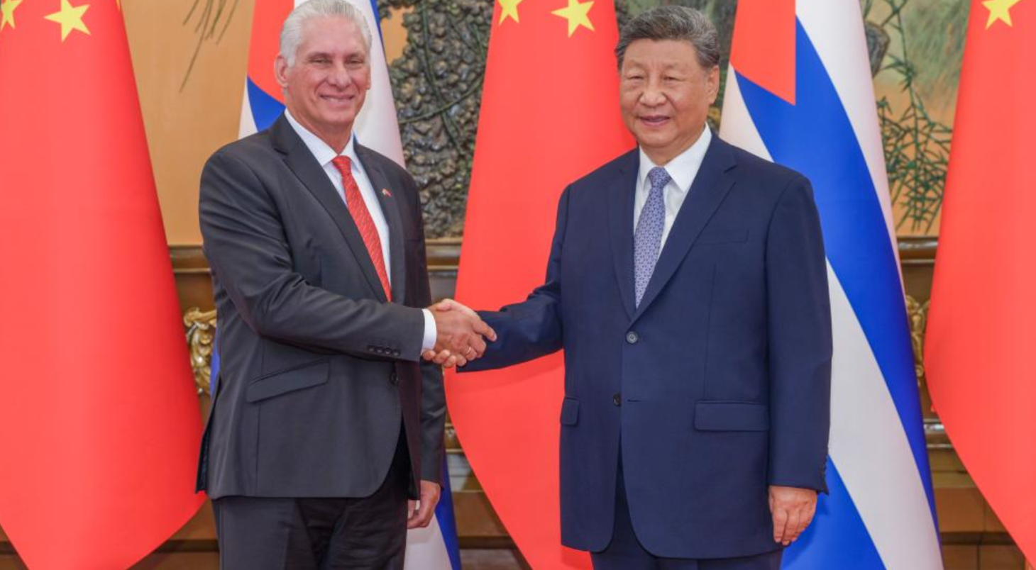 Díaz-Canel e Xi Jinping