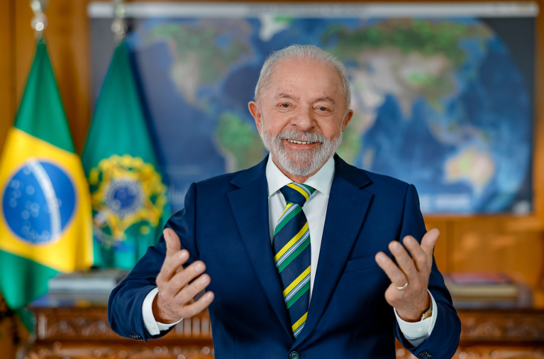 O presidente Luiz Inácio Lula da Silva