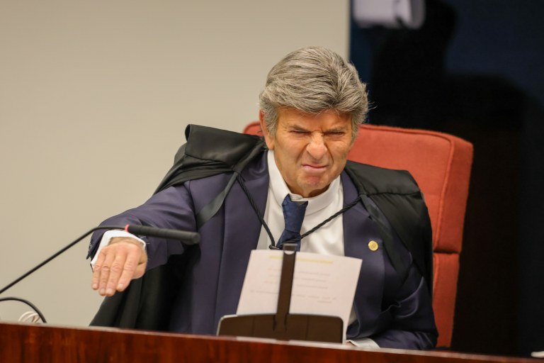 Brasília (DF) 09/09/2025 - O ministro Luiz Fux durante sessão da Primeira Turma do  Supremo Tribunal Federal (STF) que retoma o julgamento dos réus do Núcleo 1 da trama golpista