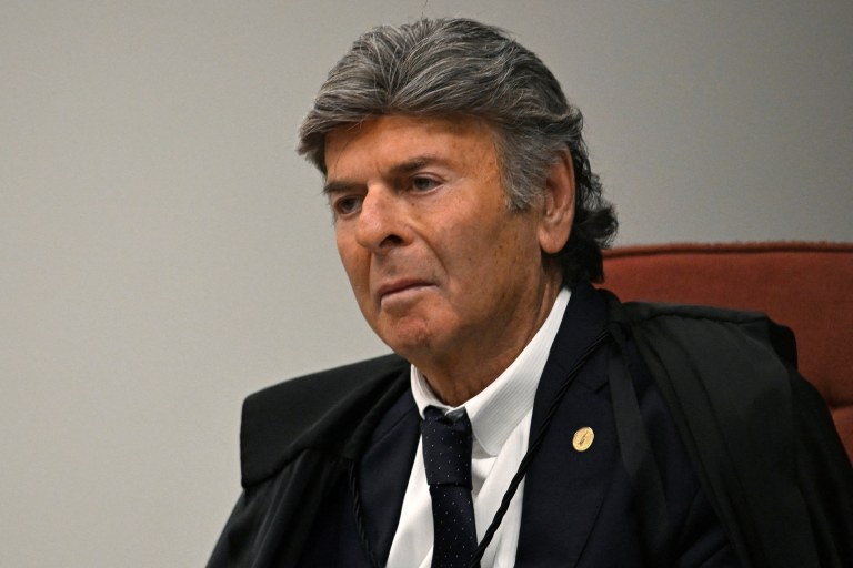 Ministro Luiz Fux durante sessão da Primeira Turma do STF em Brasília - 03/09/2025