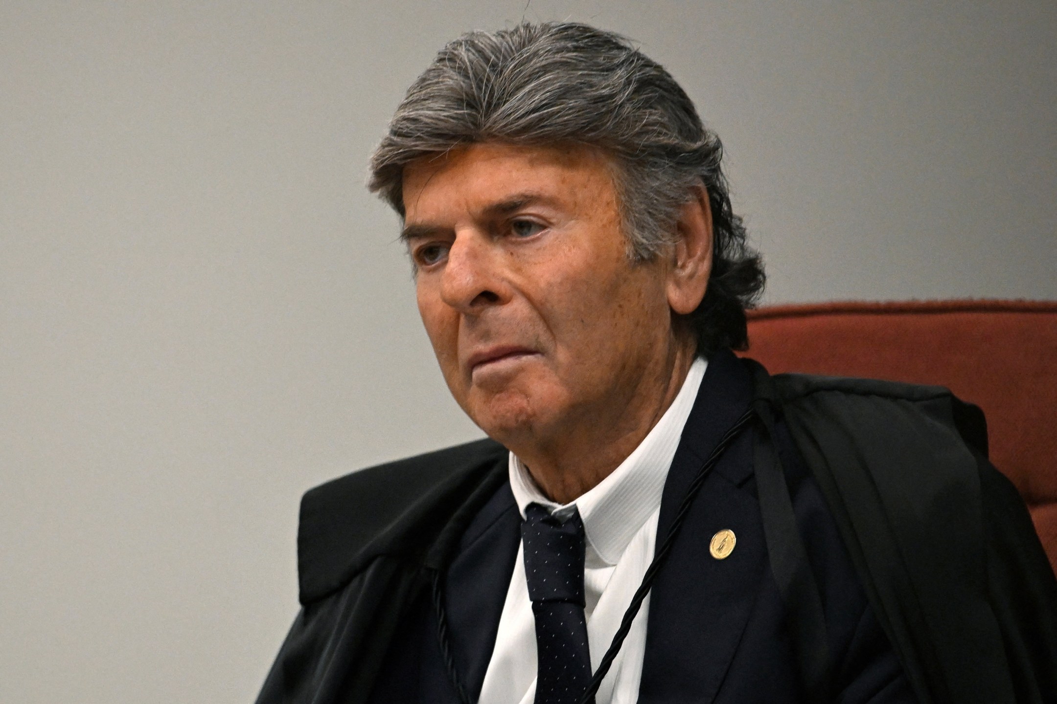 Ministro Luiz Fux durante sessão da Primeira Turma do STF em Brasília - 03/09/2025