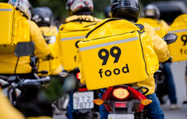 Entregadores da 99 Food