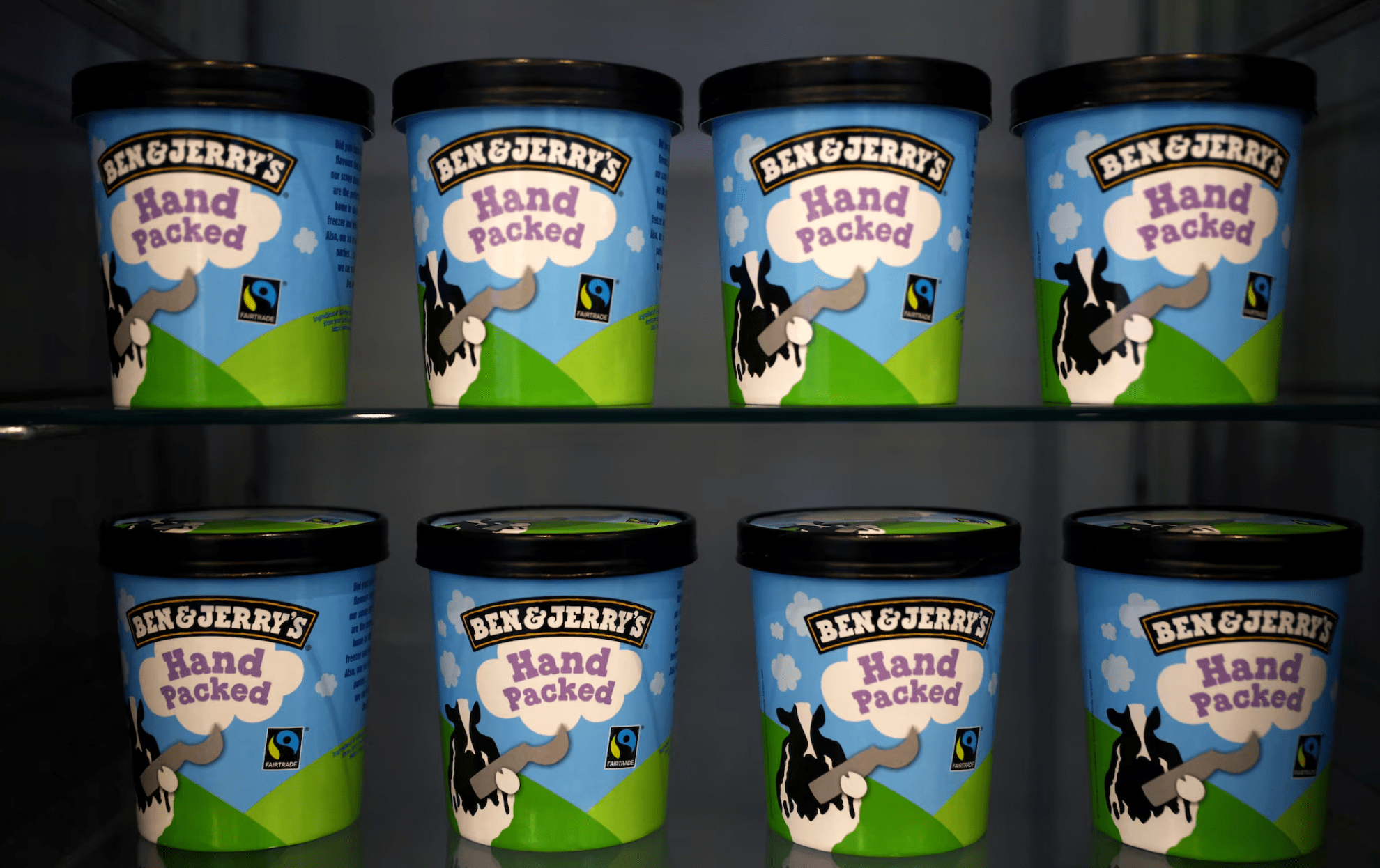 Sorvetes da marca Ben & Jerry