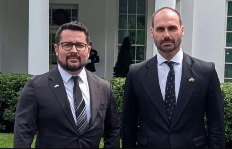 Paulo Figueiredo e Eduardo Bolsonaro