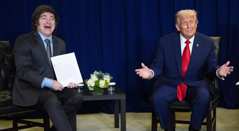 Javier Milei e Donald Trump