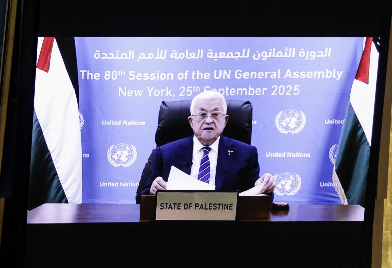 Mahmoud Abbas faz discurso por vídeo para Assembleia da ONU