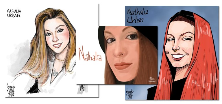 Nathalia Urban, retratada pelos chargistas do 247