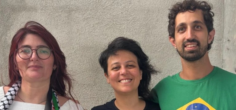 Gabi Tolotti, Mariana Conti e Nicolas Calabrese foram sequestrados durante ataque de Israel contra a Flotilha nesta quarta-feira