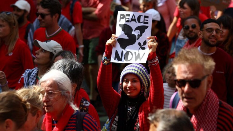 Manifestação pró-Palestina