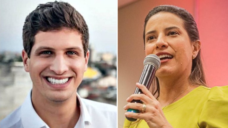 João Campos e Raquel Lyra