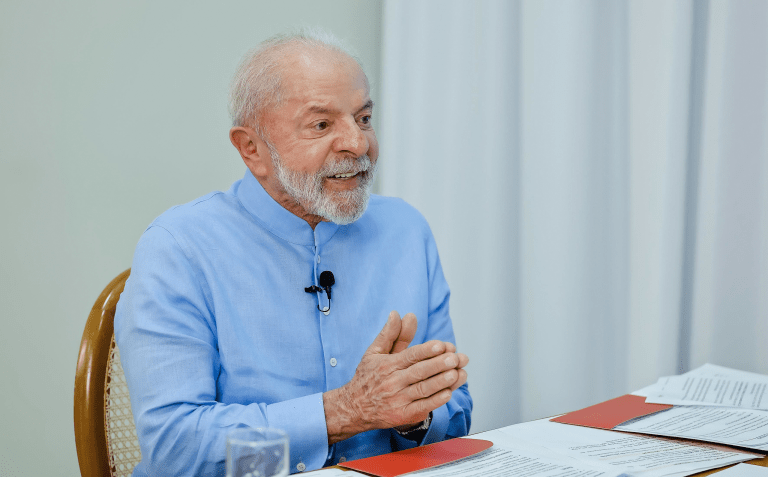 Presidente da República, Luiz Inácio Lula da Silva, durante entrevista para o JMTV, da TV Mirante. Imperatriz – Maranhão (MA) 

Foto: Ricardo Stuckert / PR