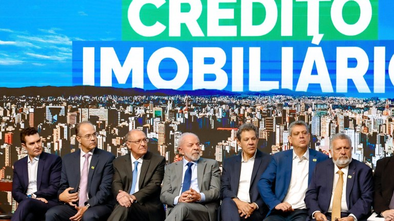 Presidente Lula em cerimônia de lançamento de novo modelo de crédito imobiliário