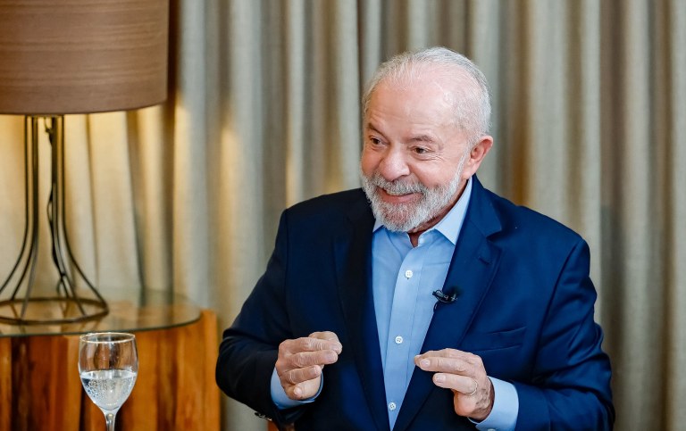 Presidente da República, Luiz Inácio Lula da Silva, durante entrevista concedida à TV Liberal. Belém (PA)