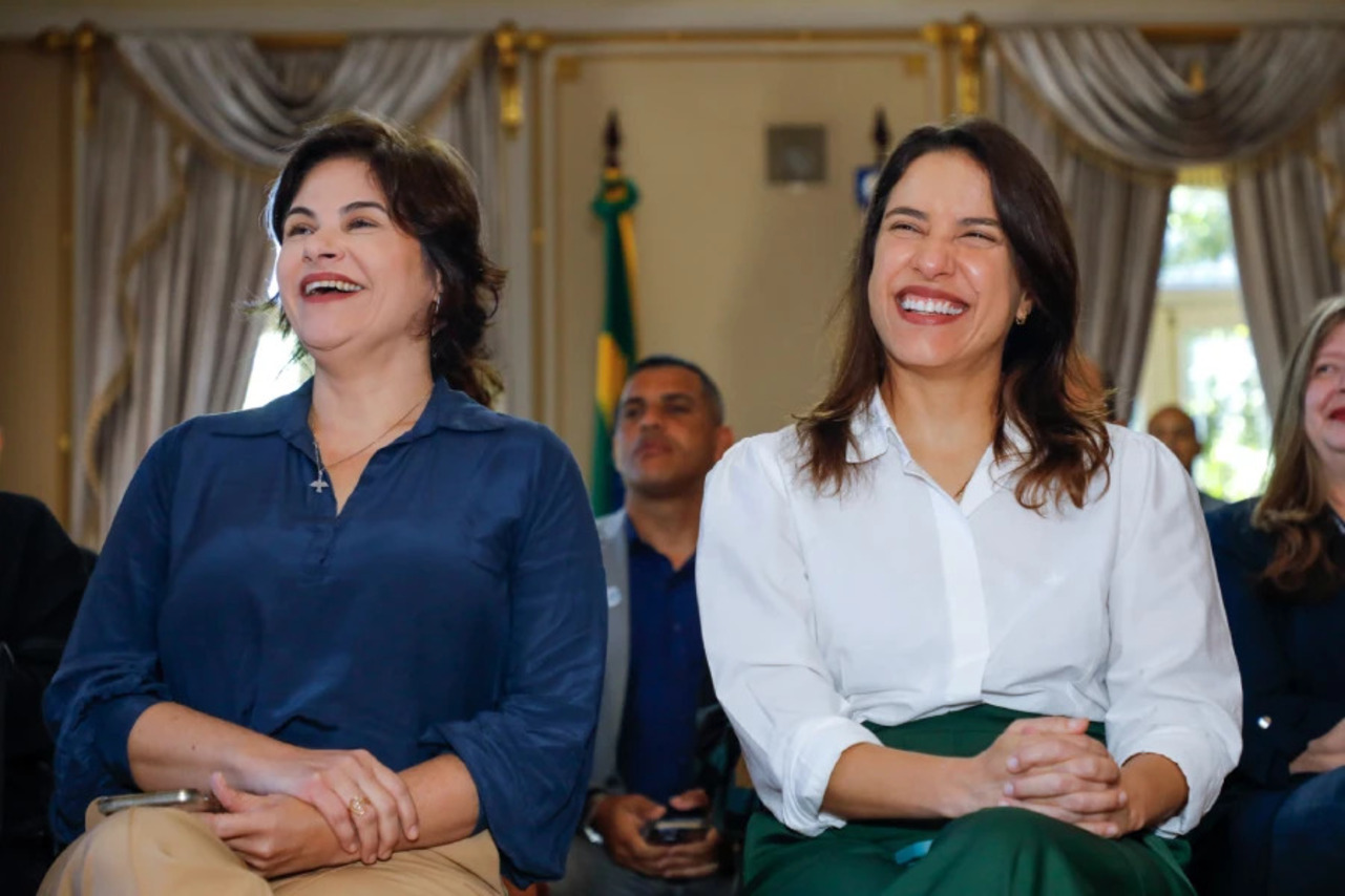 Vice-governadora Priscila Krause e governadora de Pernambuco, Raquel Lyra