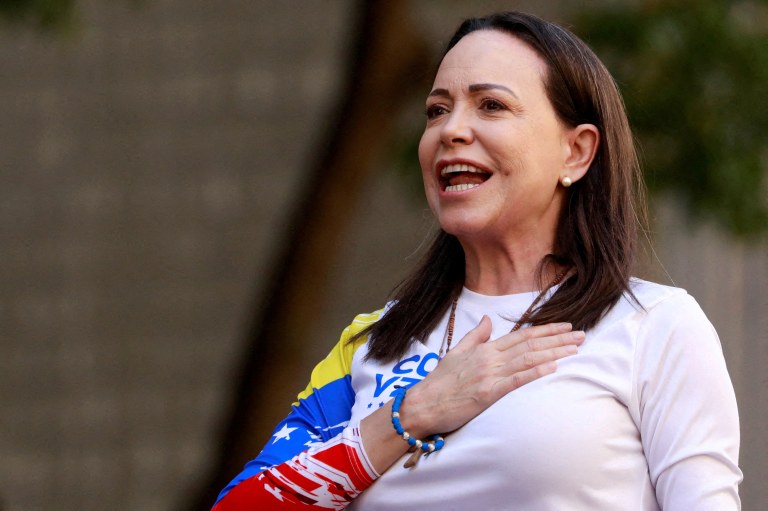Líder da oposição venezuelana María Corina Machado
09/01/2025