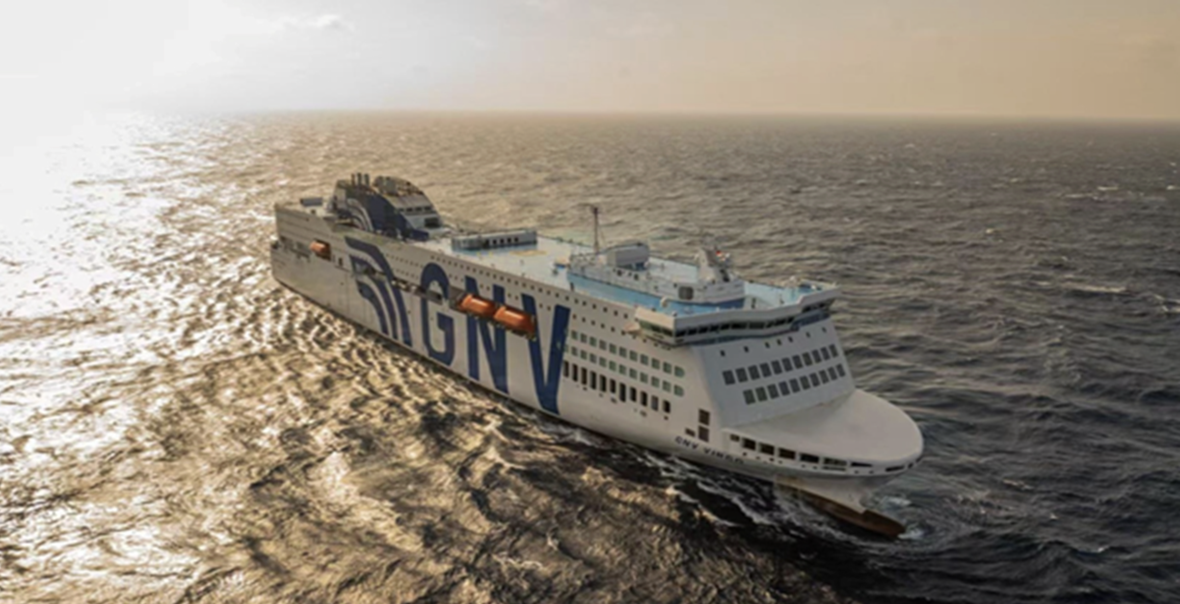 Navio chinês de grande porte movido a energia limpa
