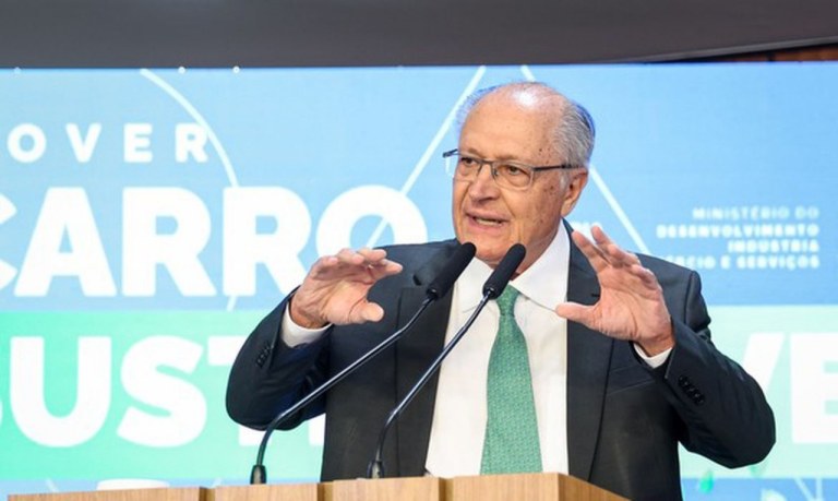O vice-presidente e Ministro da Indústria e Comércio, Geraldo Alckmin
