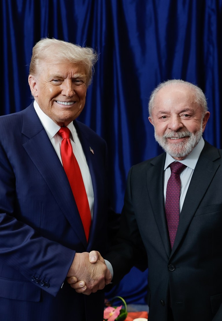 Kuala Lampur, Malásia - 26/10/2025 - Presidente Luíz Inácio Lula da Silva durante encontro com o presidente dos Estados Unidos, Donald Trump, durante o 47ª Cúpula da Associação de Nações do Sudeste Asiático-Asean