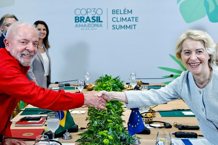 Lula e Ursula von der Leyen