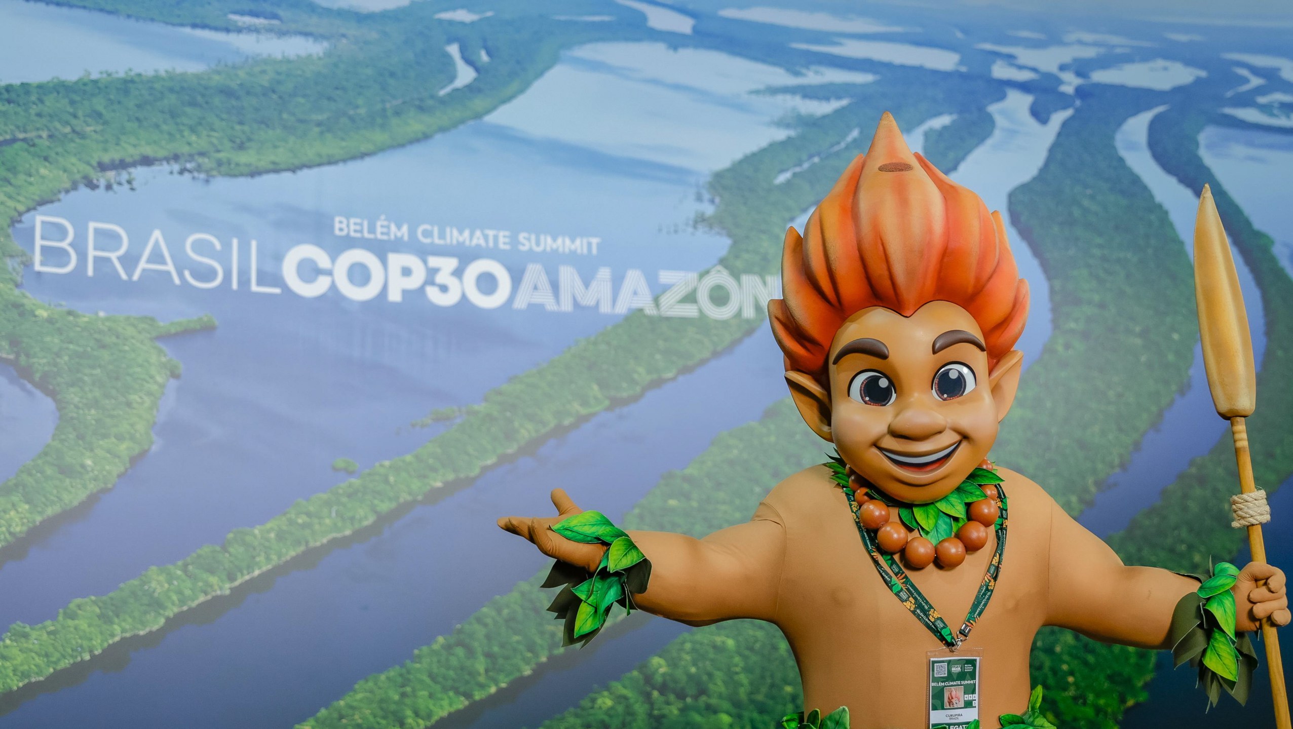Curupira, mascote da COP30, no Parque da Cidade - Belém (PA) - 07/11/2025