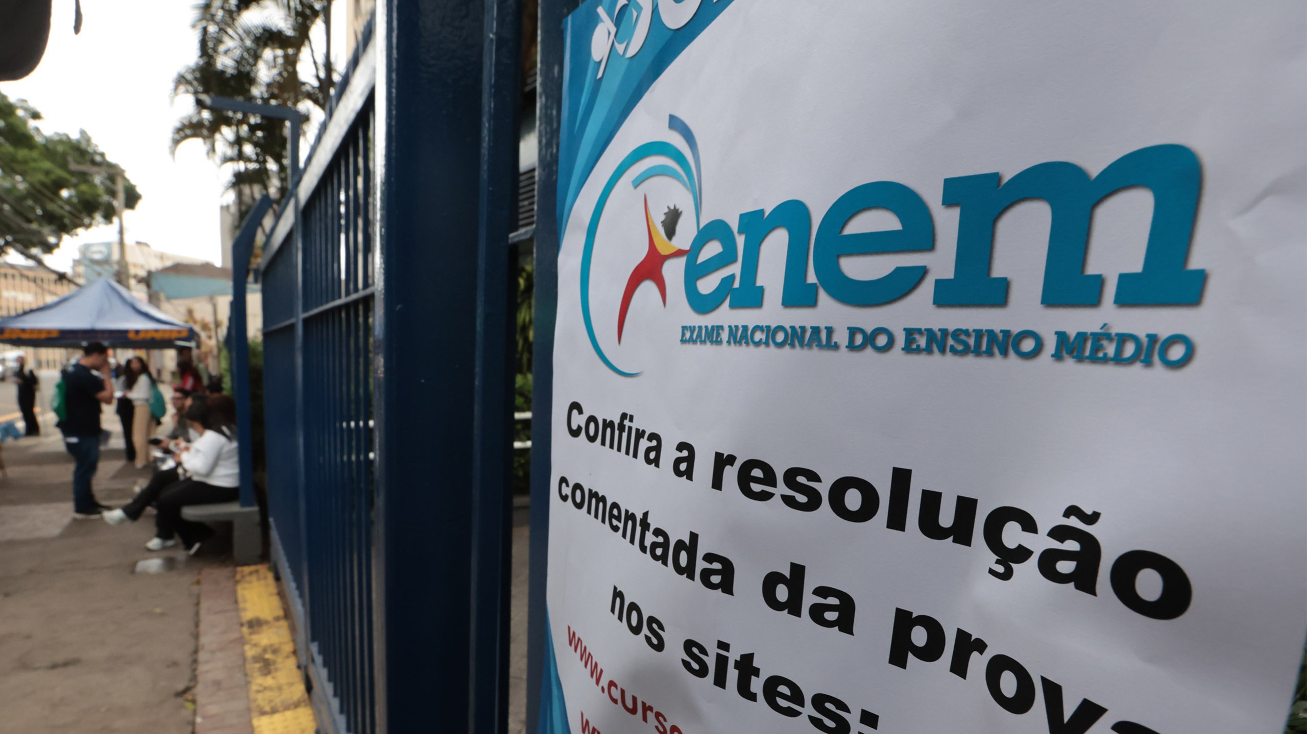 Estudantes no primeiro dia de provas do Enem