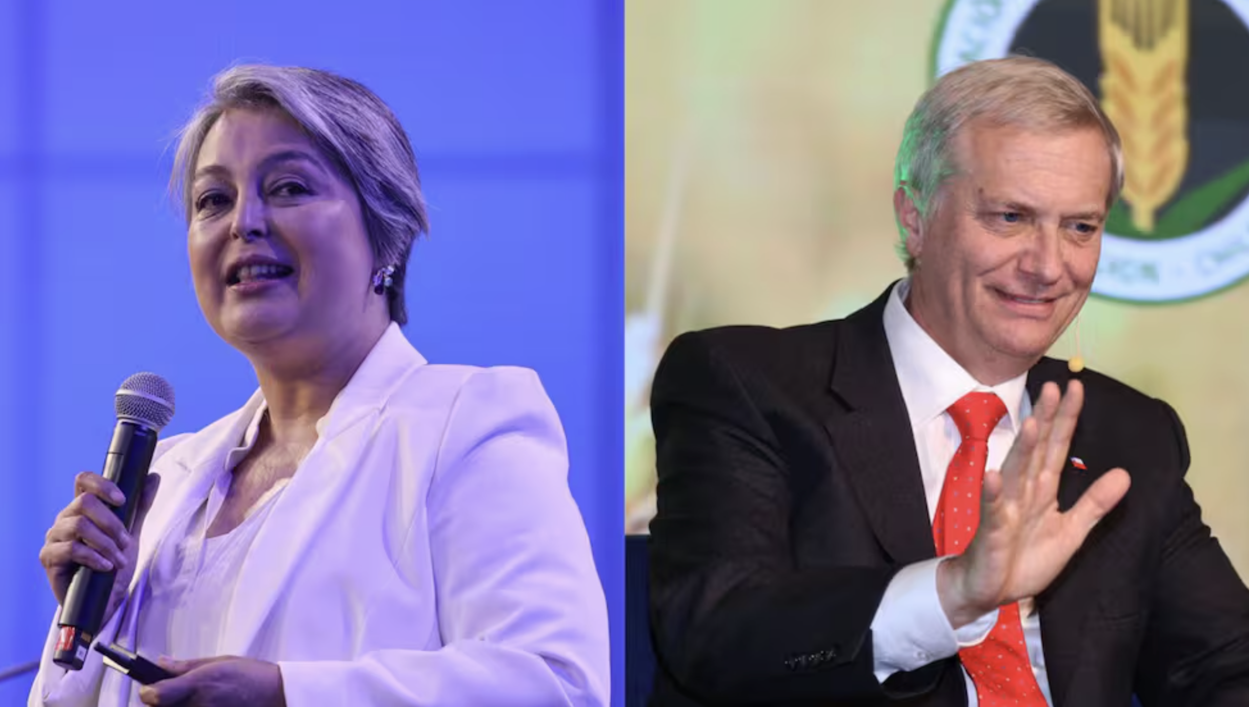 Jeanette Jara e José Antonio Kast