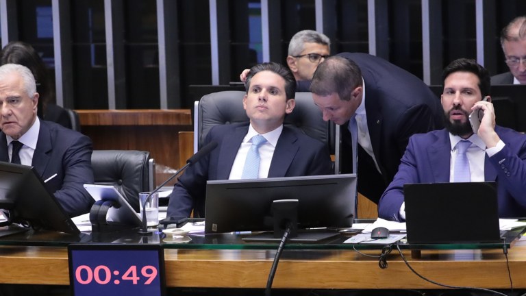 Hugo Motta e Guilherme Derrite